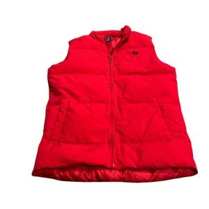 CHAPS red puffer vest